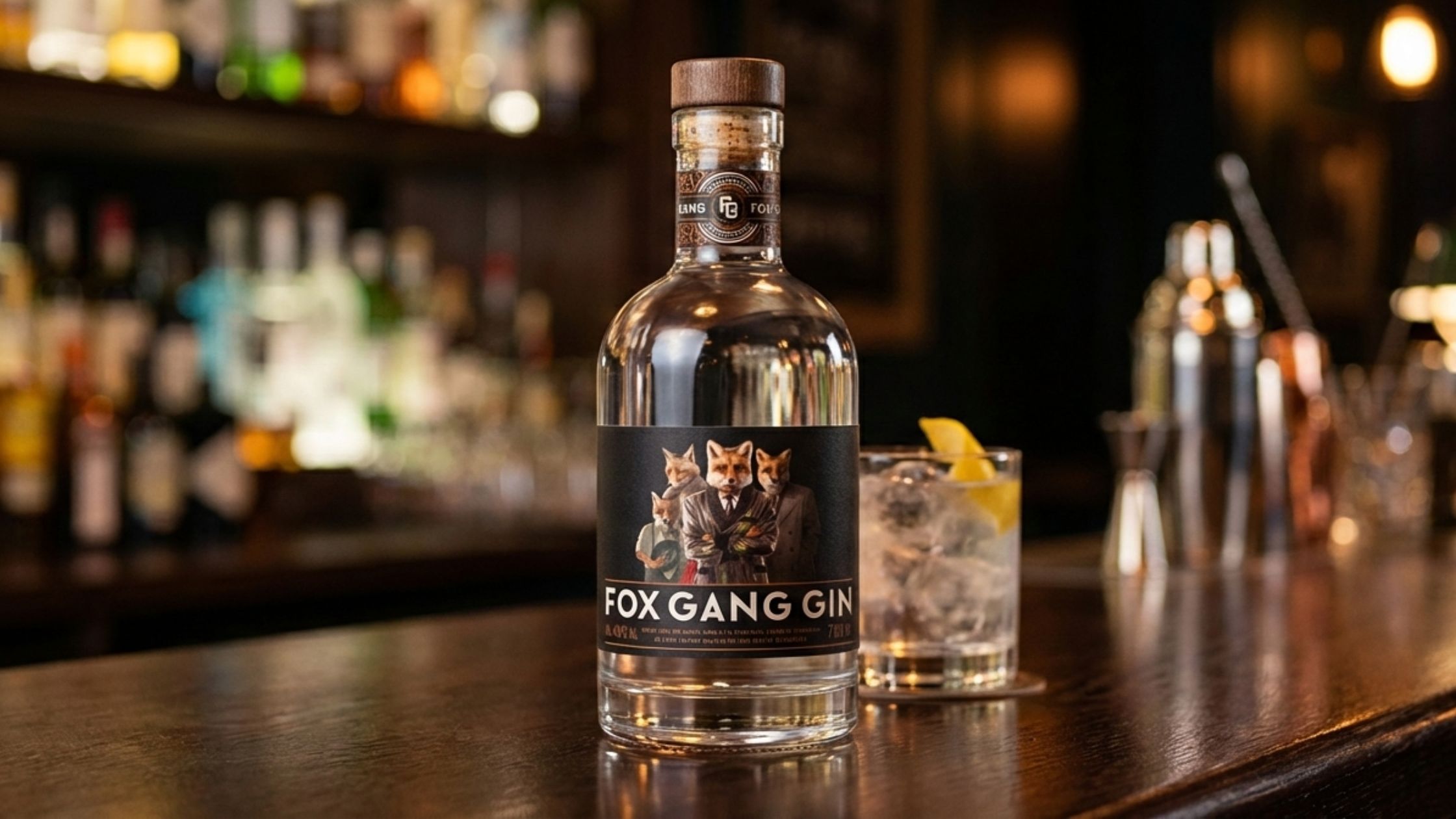 A bottle of Aperol and cocktail illustrations